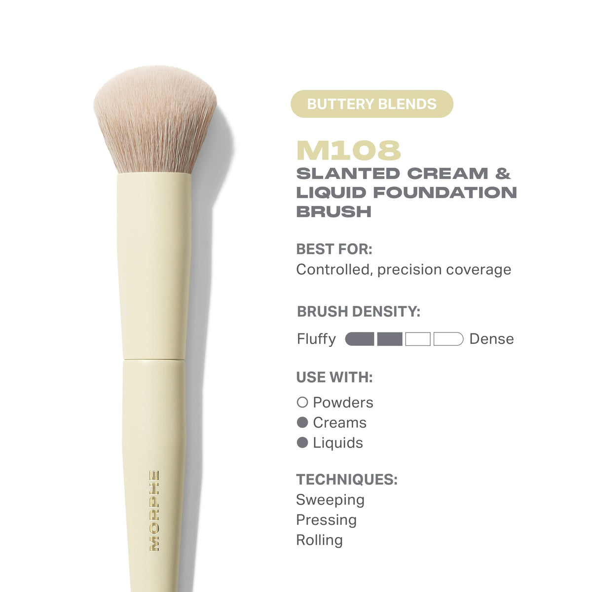 Buttery Blends M108 Slanted Foundation Brush