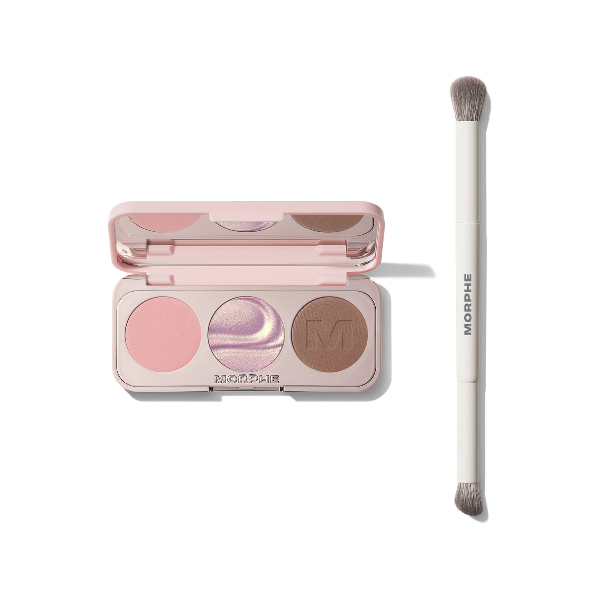 ChromaPlus Eyeshadow Trio & M300 Dual-Ended Eyeshadow Brush Bundle